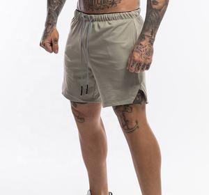 Vente en gros de shorts de course d'entraînement d'été pour hommes, respectueux de l'environnement, personnalisés, en nylon, spandex, shorts de sport pour entraînement de gym - Product Image 1
