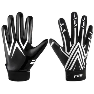 High Quality Sticky Palm Custom American Football Gloves