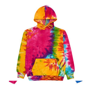 Custom Tie Dye <b>Hoodie</b> for <b>Men</b> and Women Solid Pattern Plus Size Feature <b>Men's</b> Sweatshirts Plus Size - Product Image 3