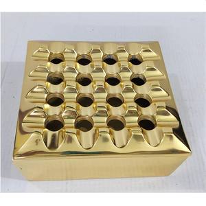 Cenicero portátil niquelado de Metal de aluminio de calidad creativa Ceniceros para cigarros Cenicero decorativo de mesa moderno a la venta - Product Image 3