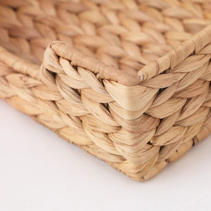 Wholesale Eco Friendly Napkin Holder for Kitchen <b>Mini</b> Braided Dry Water Hyacinth Basket - Product Image 2