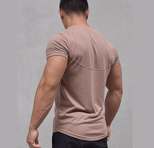 Camiseta holgada personalizada para hombre, Camisa de algodón muscular para culturismo, gimnasio, manga corta, entrenamiento, camiseta atlética - Product Image 2