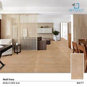 Azulejos de porcelana mate de cerámica para suelo Exterior rústico Natural antideslizante de fábrica India edificio de aspecto cerámico - Product Image 3