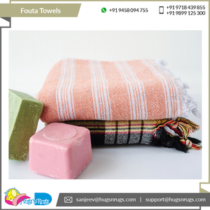 ผ้าขนหนูชายหาดผ้าคอตตอนรีไซเคิลผ้าลายสวยงามแห้งเร็วพร้อมโลโก้แบรนด์ตามสั่ง - Product Image 4