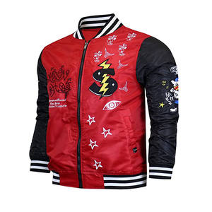 Veste de Baseball pour hommes, tunique d'hiver sur mesure avec des patchs en chenille, vente en gros, collection - Product Image 5