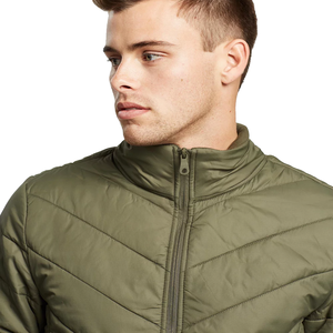 Customized <b>Men's</b> Winter Puffer <b>Jackets</b> <b>Smart</b> <b>Casual</b> Long Sleeve With Zipper Stand Collar Woolen Fabric Puff Printing on Sale! - Product Image 4