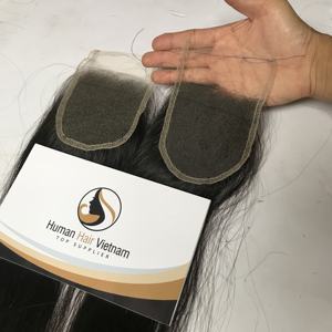 Extensiones de cabello humano para mujer, mechones rectos brasileños con cierre de encaje HD, 100%, 10A - Product Image 4