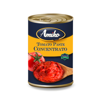 Pâte de tomate concentrée Amiko 100% italienne 0,07 kg (70 g) en conserve 28-30% Brix Certifiée ISO/HACCP/Kosher/Halal Goût naturel Non