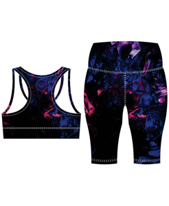 Women Workout Outfit 2 Piece Sublimated Yoga Leggings with Sports Bra Gym Clothes Set Hot Sale Products - Product Image 5
