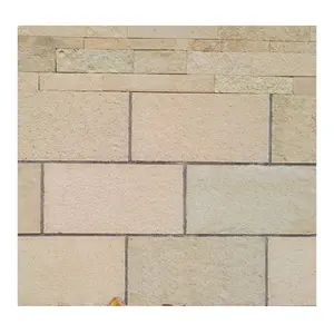 Mongolia Yellow Sandstone Brick Wall Panels