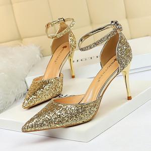 Nuove ragazze <span class=keywords><strong>sandali</strong></span> con <span class=keywords><strong>tacco</strong></span> <span class=keywords><strong>alto</strong></span> da donna scarpe Sexy con <span class=keywords><strong>tacco</strong></span> <span class=keywords><strong>alto</strong></span> da sera scarpe eleganti da donna con fibbia alla caviglia con punta a punta - Product Image 6
