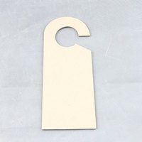 Panneau en bois Forme Plaine Blank Craft Plaque Panneau de porte de chambre d'hôtel en bois