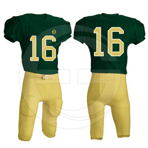 Unique Fashion Custom Made Design Sublimated Anti-Bacterial American Football Team Uniforms Plus Size Short Sleeve 100% Front - Product Image 5