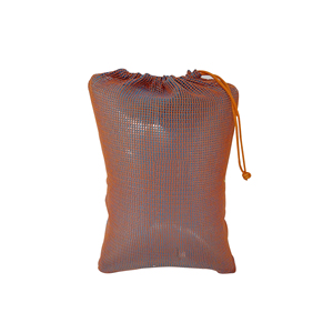 Sac de courses en coton biologique biodégradable fabriqué en usine, en maille, avec poignées, couleur naturelle, petite taille, vente en gros - Product Image 3