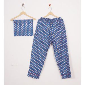 Conjunto de pijama indio hecho a mano con estampado de algodón suave Floral para mujer, traje de noche para damas de honor, vestido de pijama de 3 fotos de verano - Product Image 3