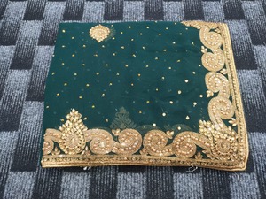 Sari con Bordado de Diamantes y Blusa, Ropa India para Mujer, Ropa para Festivales, Sari Barato a Bajo Precio, Fabricación al por Mayor en Surat - Product Image 2