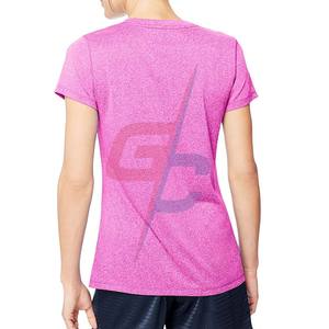 Camiseta con cuello en V para mujer deportiva OEM a precio de fábrica - Product Image 3