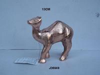 Sculptures et statues en métal d'aluminium de haute qualité pour chiens, finition or rose, décoration intérieure, 26 cm