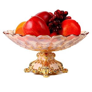 Panier de fruits de conception attrayante fait à la main panier en métal décoratif de stockage de fruits de nourriture - Product Image 1