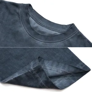 Custom Vintage Long Sleeve Blank Tshirt Faded T Shirt Longsleeve Washed T-shirt