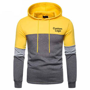 Pull à capuche uni surdimensionné avec Logo personnalisé pour homme, sweat-shirt Slim de musculation, de Fitness - Product Image 1