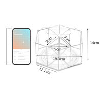 Porte-stylo rotatif en acrylique avec design moderne pour l'organisation du bureau et des fournitures