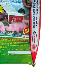 Vietnam, económico, duradero, a prueba de humedad, Caño suave, productos de granja, embalaje de alimentación animal, PP, BOPP, PE, estampado en caliente de plástico tejido - Product Image 1