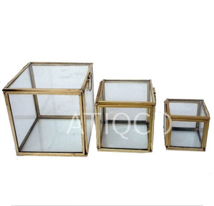 ATIQCO Model 788294 Metal <b>Hurricane</b> Candleholder Handmade Durable Decorative <b>Candle</b> Stand for Christmas Wedding Birthday - Product Image 2