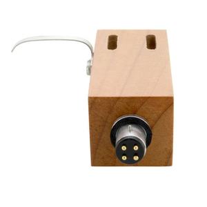 Madera de cerezo plataforma giratoria salida Headshells con plata Alambre de plomo - Product Image 3