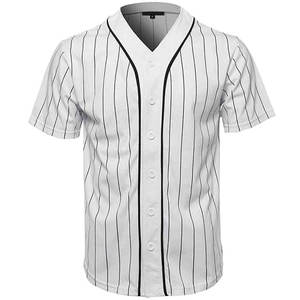 Vente en gros OEM maillots de baseball et de softball vêtements de sport respirants pour adultes bon marché vierge plaine/service d'approvisionnement de bande - Product Image 4