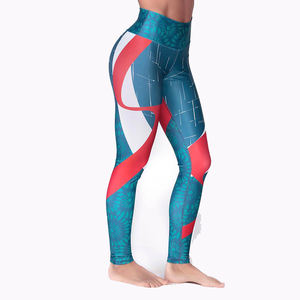 Pantalones deportivos de Fitness de alta calidad XL para mujer, nuevo estilo, mallas de Yoga sublimadas informales, tela de LICRA transpirable sin costuras en la cintura - Product Image 2