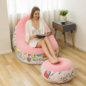 Sillón Inflable TRIHO S81929 con Otomana, Sillón Reclinable Inflable, Sofá Portátil para Interiores y Exteriores - Product Image 5