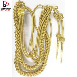 Usine Tactique Or Principaux Officiers Aiguillette Robe De Cérémonie Épaule Cordon pour Fanfare Uniforme - Product Image 5
