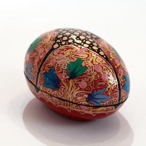 PAPER MACHE MANGO <b>BOX</b> Handmade Paper Mache <b>Trinket</b> <b>Box</b> by Manufacturers of Paper Mache From Kashmir India - Product Image 4