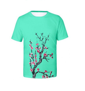 T-shirts personnalisés en gros pour hommes, 100 % coton, à manches courtes, tricotés, avec impression de logo sur le devant, haute qualité, coupe classique, grandes tailles - Product Image 1