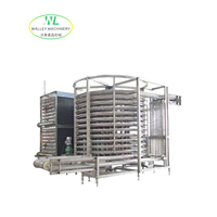 Walley Industriële IQF Groente- & Fruitspiraalvriezer 12-25kW 1000KG Capaciteit