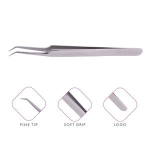 Pincettes en acier inoxydable pour l'extension de cils, pinces à épiler, pour le Volume, 10mm et 45 degrés, nouveau modèle - Product Image 1