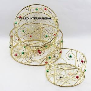 Plateau de Noël à bas prix en métal imprimé fantaisie nouveau design plateau de Noël à bas prix en métal imprimé dernier modèle plateau de Noël imprimé - Product Image 3