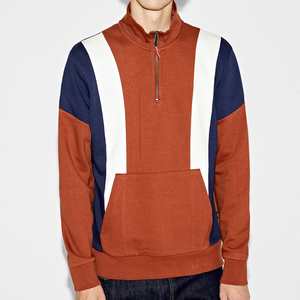 Jersey de bloque de lana de algodón de calidad Superior, sudadera con capucha de cuello redondo, Sudadera de punto bordado LARGO DE Terry francés de alta calidad - Product Image 1