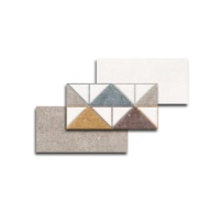 Design espagnol 300x600mm Céramique Carreaux de mur imprimés numériquement Composite Look cuir robuste nouvellement lancé Plancher à petit budget