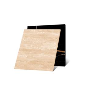 กระเบื้องอินโดนีเซียทนความร้อนแผ่นไม้เคลือบเงาโลหะขนาด600x600มม. กระเบื้องปูพื้นพอร์ซเลนสำหรับห้องมืด - Product Image 4