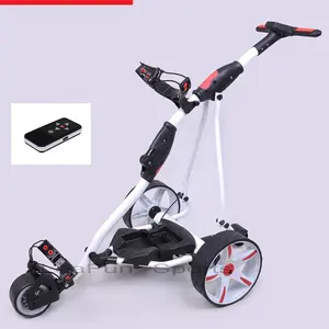 Powakaddy-carrito de Golf con Control remoto, potente motor Tubular de 400W, eléctrico, sistema plegable