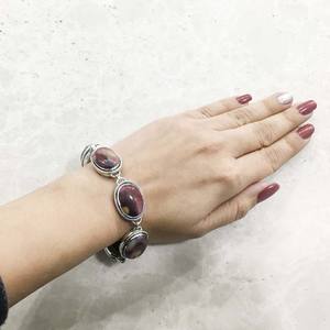 Venta al por mayor 925 pulseras de plata esterlina con atractivo diseñador Mookaite piedra preciosa Ovalada para bodas y fiestas de regalo - Product Image 4