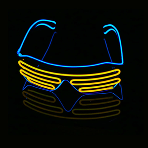 Lunettes lumineuses à led grossissantes, <span class=keywords><strong>loupe</strong></span> avec <span class=keywords><strong>lampe</strong></span> led, lunettes de rave fluo - Product Image 3