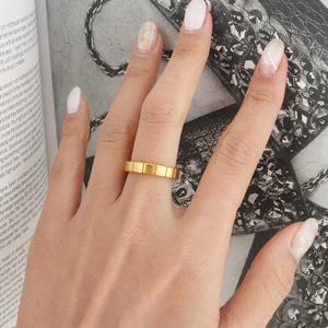 Anillos de plata de ley 925, joyería chapada en oro - Product Image 2