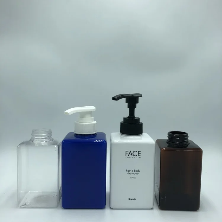 Square bottle 400ml shampoo bottle shower bottle