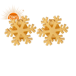 Boucles d'oreille en argent plaqué or 14k, 925 argent, joli Design, vente en gros, fournisseur de bijoux - Product Image 1