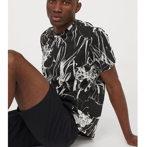 เสื้อยืดผู้ชายผ้าฝ้าย 100% รับทำโลโก้ OEM เสื้อยืดลายทางผู้ชายสั่งทำได้ ขายดีประจำปี 2026 - Product Image 3