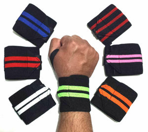 เพาะกายดึงน้ำหนักยกสายรัดข้อมือรองรับสายรัดข้อมือห่อข้อมือ - Product Image 1