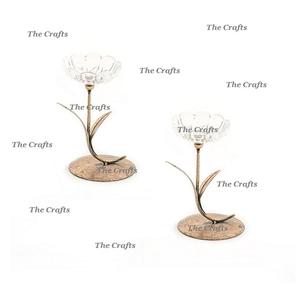 ชุดเชิงเทียน2ชิ้นทำจากโลหะและอะคริลิคสำหรับตกแต่งงานแต่งงานและโรงแรม - Product Image 1